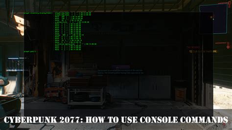how to use console commands cyberpunk 2077 ps5
