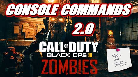 how to use console commands in black ops 3 zombies