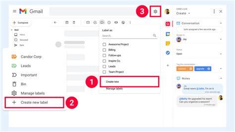 how to use contact labels in gmail