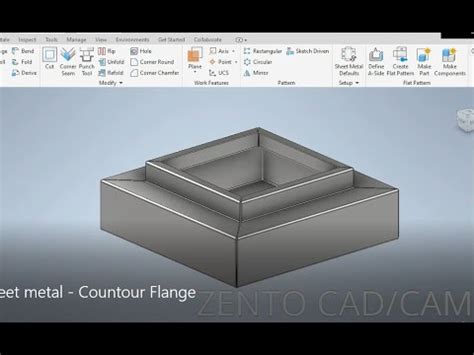 How To Use Contour Flange In Inventor