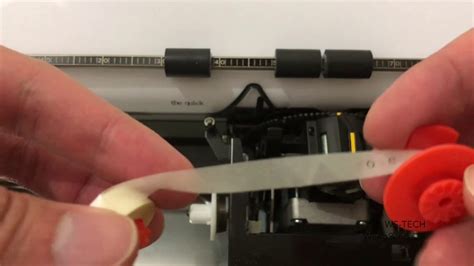how to use correction tape in typewriter