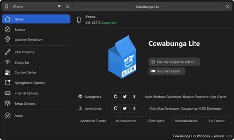how to use cowabunga lite for windows