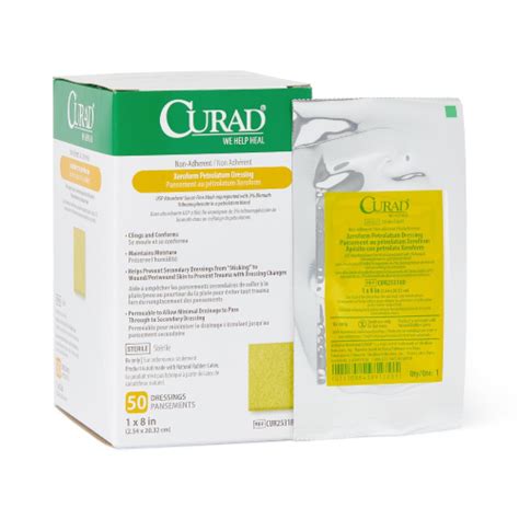 how to use curad xeroform petrolatum dressing