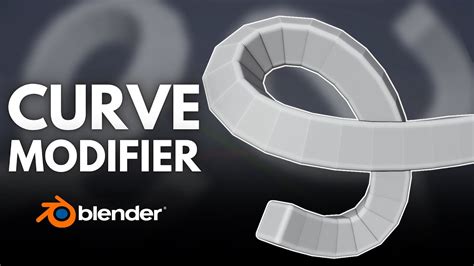 how to use curve modifier in blender