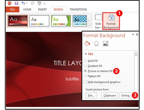 how to use custom background in powerpoint