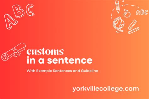 How To Use Customs In A Sentence