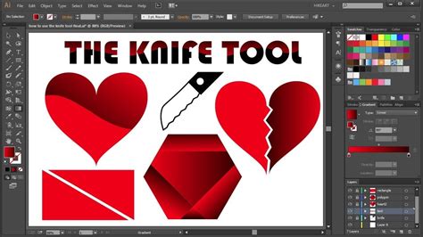 How To Use Cut Tool In Illustrator