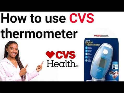 how to use cvs digital thermometer youtube