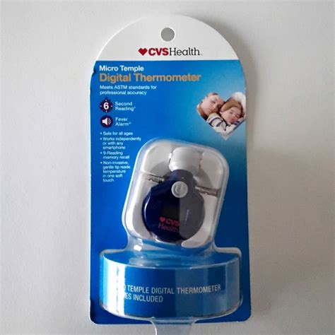 how to use cvs micro temple digital thermometer