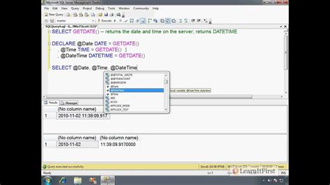 how to use date datatype in sql