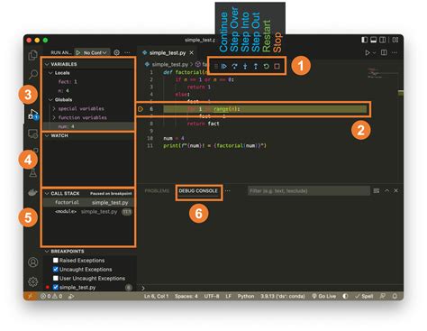 how to use debug visualizer in vs code for python