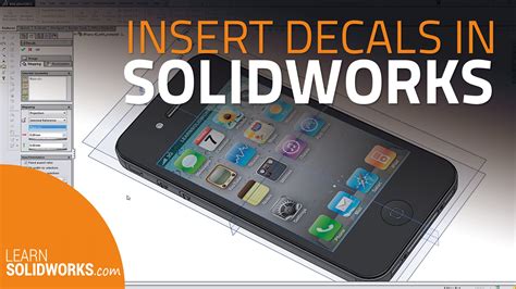 How To Use Decal In Solidworks