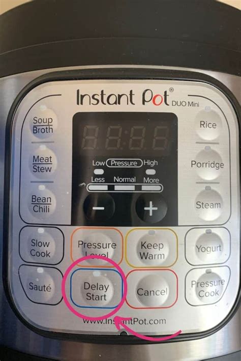 How To Use Delay Timer On Instant Pot