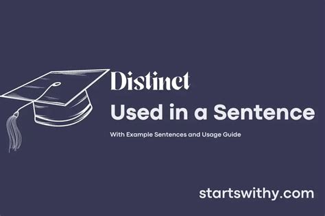 how to use distinct in a sentence