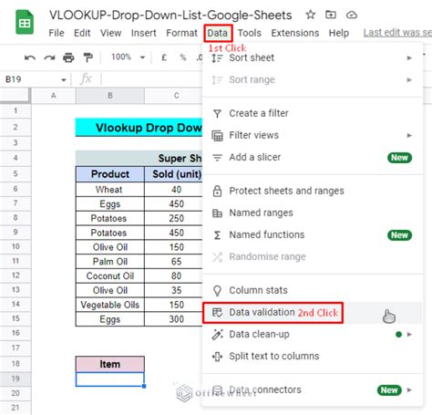 How To Use Drop Down List With Vlookup