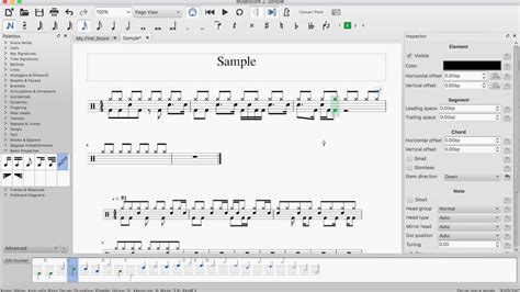 how to use drumset in musescore