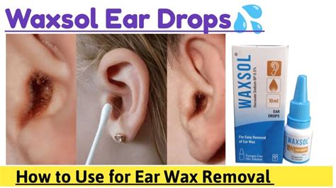 How To Use Ear Drops To Remove Wax