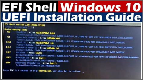 how to use efi shell