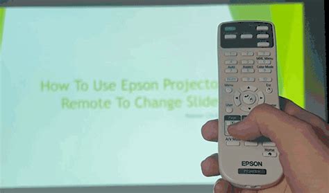 How To Use Epson Projector Remote With Powerpoint