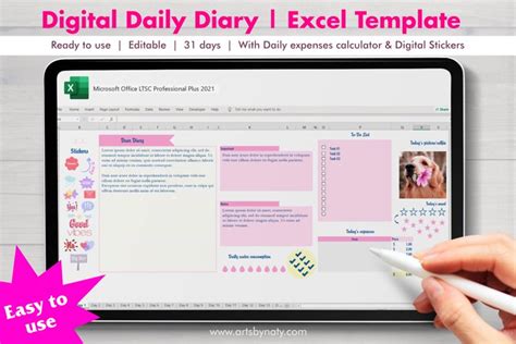 How To Use Excel As A Diary