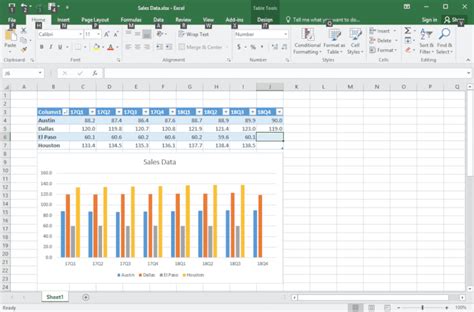 how to use excel for presentation