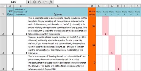 how to use excel for thematic analysis