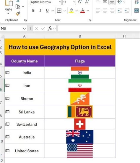 How To Use Excel Geography