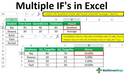 how to use excel if function with multiple conditions