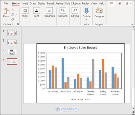 how to use excel in powerpoint