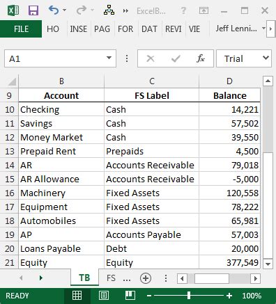 How To Use Excel To Balance Checking Account