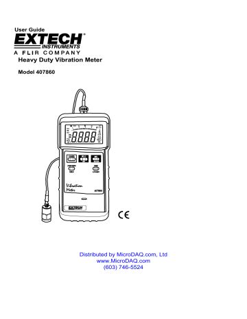 How To Use Extech Vibration Meter