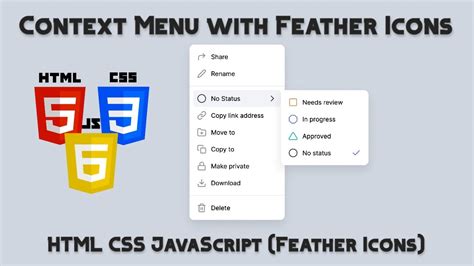 how to use feather icons in html