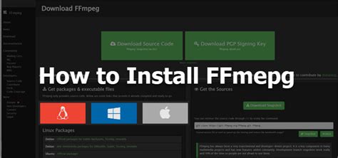 how to use ffmpeg in pc