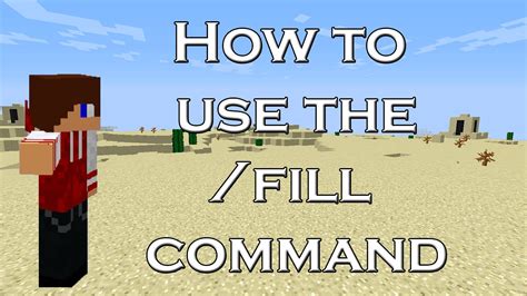 How To Use Fill Command In Minecraft Ios