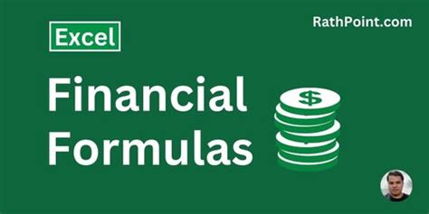 how to use financial formulas in excel