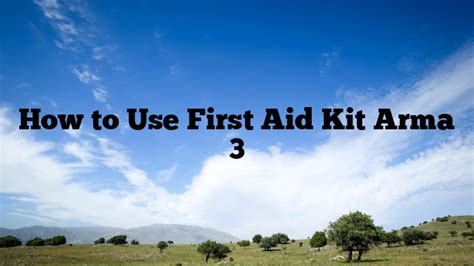 How To Use First Aid In Arma 3