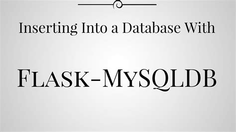 How To Use Flask Mysqldb