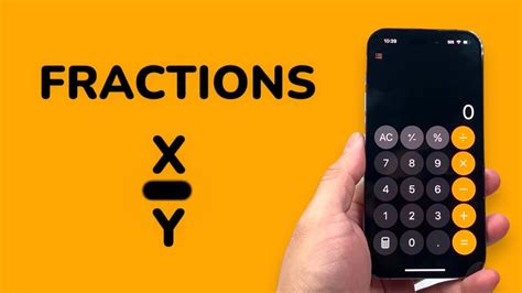 how to use fractions on iphone calculator