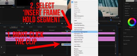 How To Use Frame Hold In Premiere
