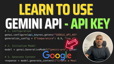 how to use gemini api key in python