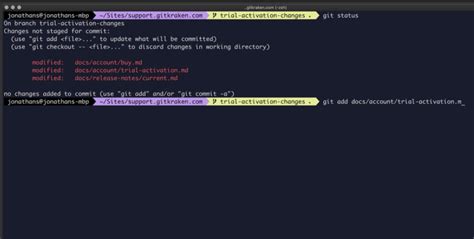 how to use git commit in terminal