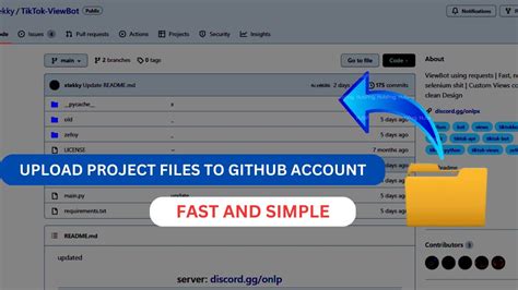 how to use github to upload projects