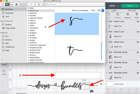 How To Use Glyphs In Design Space