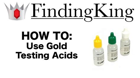 How To Use Gold Testing Acid