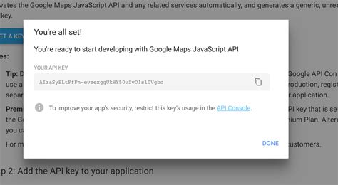 how to use google api key in javascript