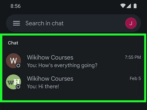 how to use google chat on android