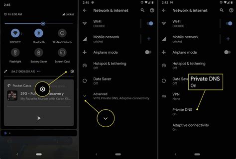 how to use google dns in android