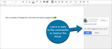 how to use google docs suggestions