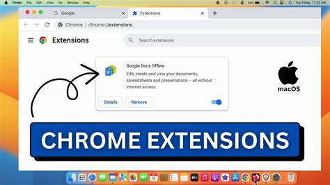 how to use google extensions on mac
