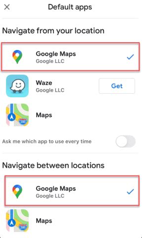 how to use google maps as default in iphone